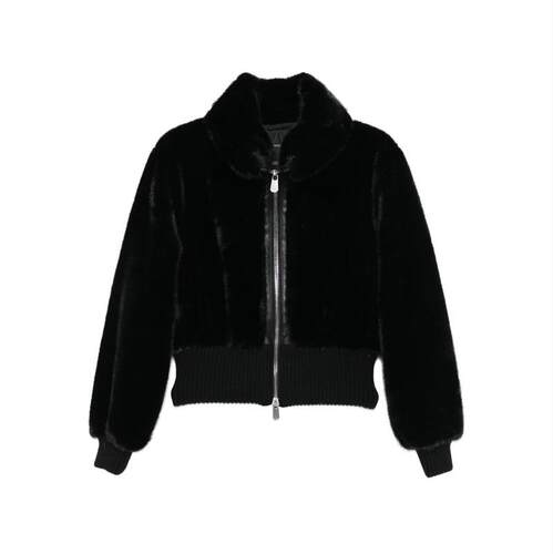 Pinko 品高 女士 FW25 夹克 Pinko 人造毛皮拉链飞行员