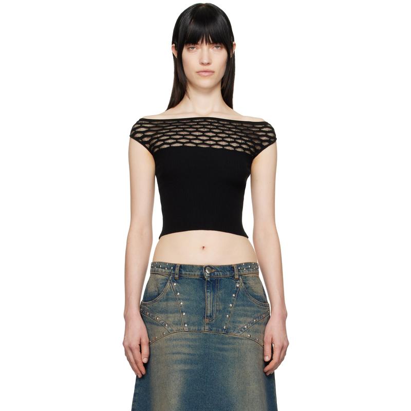 Gimaguas 女士 T恤 独家发售黑色 Avenue Off-Shoulder T 恤