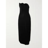 礼服 Victoria 女士 维多利亚·贝克汉姆 无肩带褶皱针织 Beckham