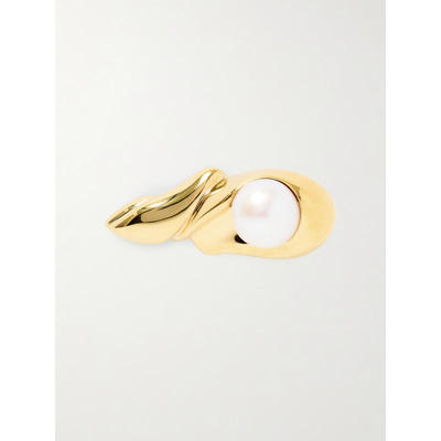 Completedworks 女士 CO 发夹 镀金珍珠发卡