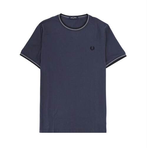 Fred Perry 弗莱德.派瑞 男士 T恤 Fred Perry 饰边标志 T 恤