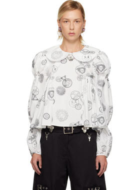 Chopova Lowena 女士 上衣 白色 Willa Stamped 上装