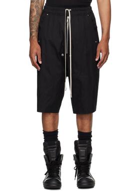 Rick Owens 瑞克·欧文斯 男士 短裤 黑色 Concordians Bela Pods