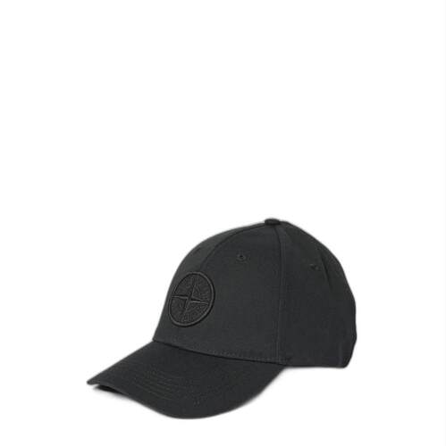Stone Island 石头岛 男士 SS26 帽子 COMPASS 黑色刺绣