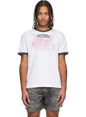 Diesel 男士 T恤 白色 T-Norm-Cuff T 恤