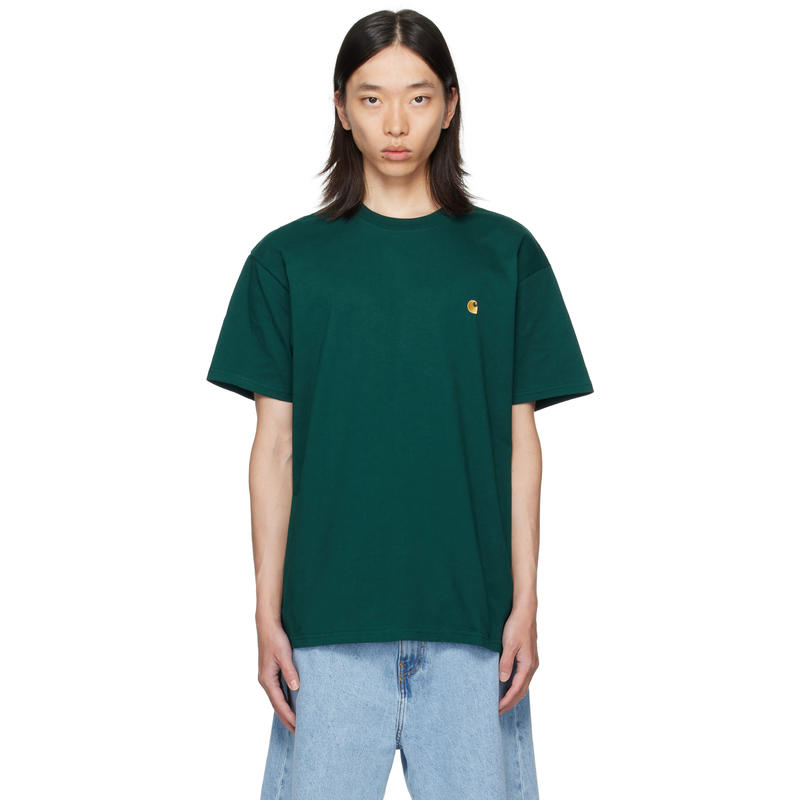 Carhartt WIP 男士 T恤 绿色 Chase T 恤