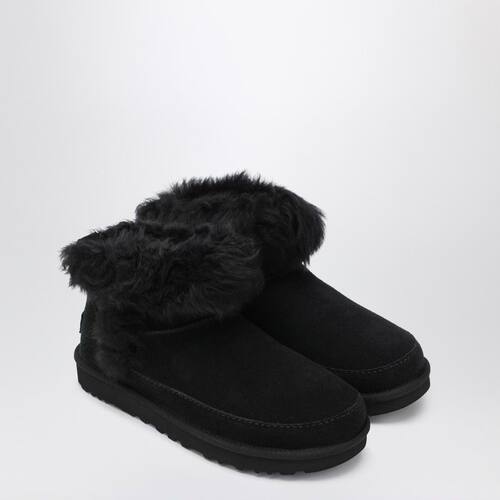 UGG Australia 女士 FW25 靴子 ULTRA CHALET 黑色经典款迷你