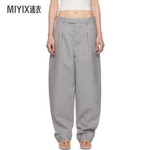 Bieber Wardrobe.nyc女士 Hailey 長褲 迷衣時尚 灰色 聯名