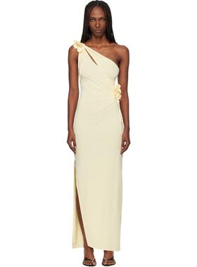 Coperni 女士 中长连衣裙 黄色 Asymmetric Flower 连衣裙