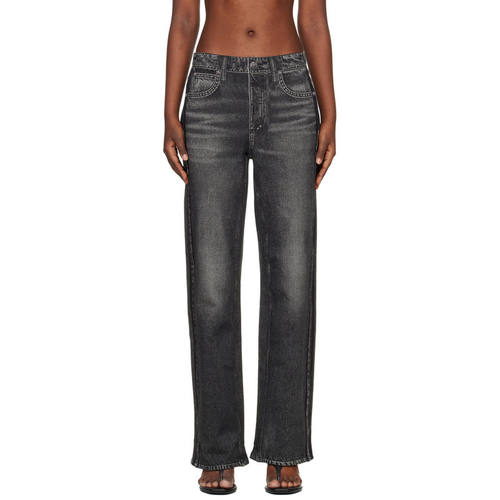 Rag  Bone 瑞格布恩 女士 牛仔长裤 黑色 Miramar Wide-Leg 长裤