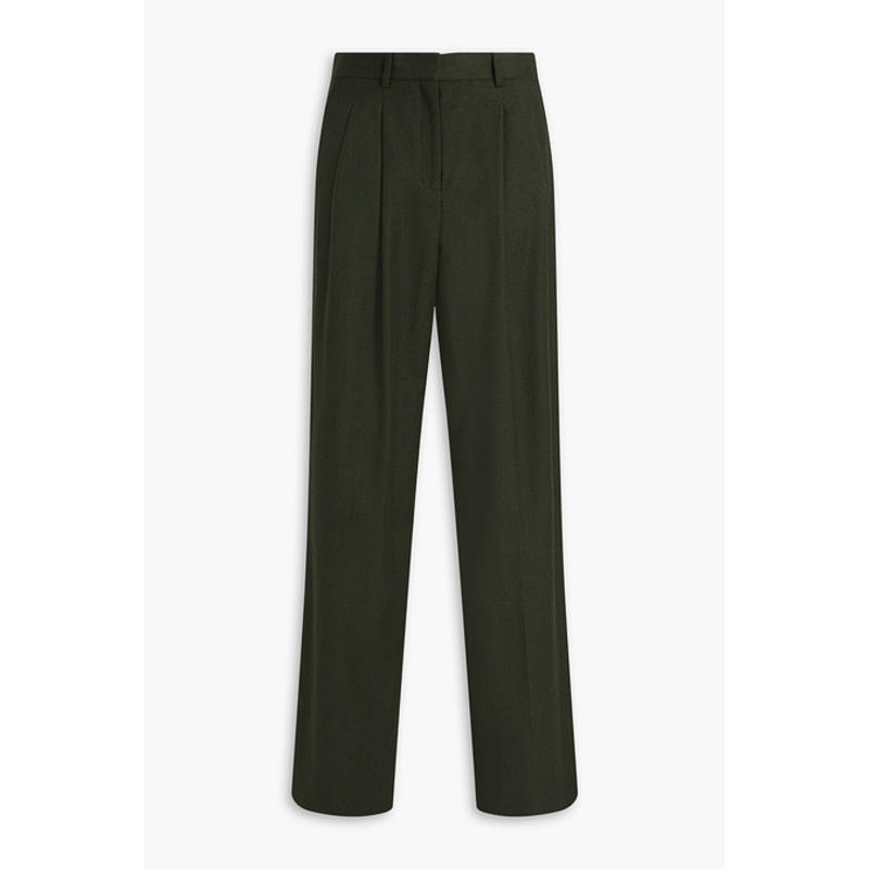 Theory 女士 长裤 羊毛法兰绒阔腿裤