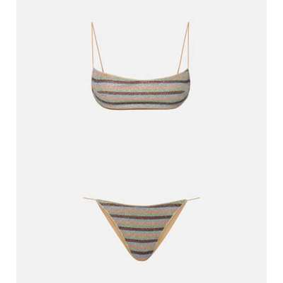 Oséree Swimwear 女士 比基尼 Lumière 条纹比基尼