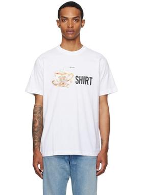 Moschino 男士 秋冬新品 T恤 白色 Printed Organic Cotton T 恤