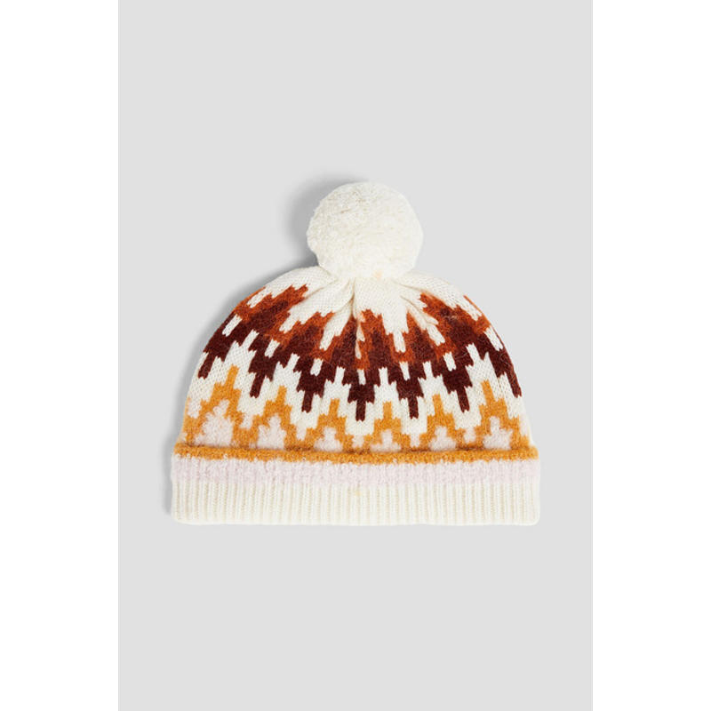 Zimmermann 女士 毛线帽 'Fair Isle' 美利奴羊毛混纺小便帽