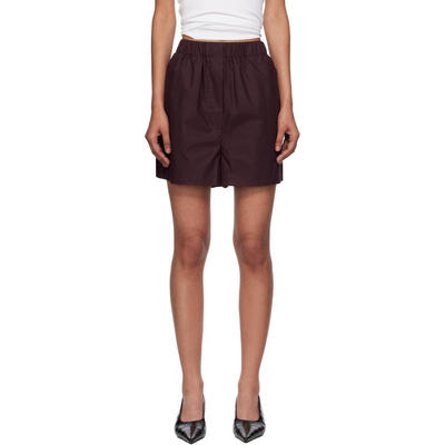 The Frankie Shop 女士 短裤 紫色 Lui Organic Cotton Boxer
