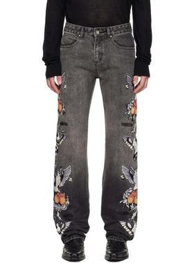 WHO DECIDES WAR BY EV BRAVADO 男士 牛仔长裤 黑色 Dove 牛仔裤