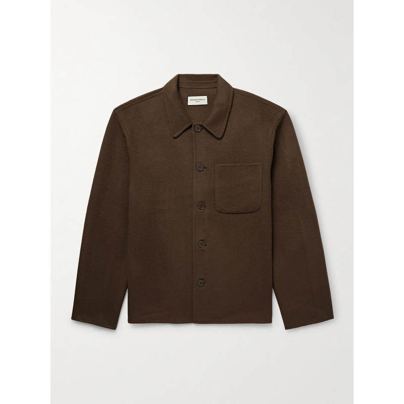 Officine Générale 男士 夹克 Hamilton 修身羊毛毡衬衫式夹克,男装,牛仔外套,淘宝优惠券,粉丝福利购,淘宝优惠卷