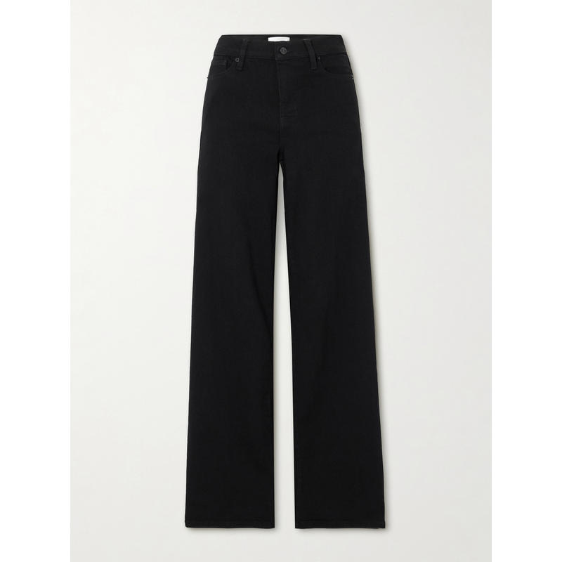 FRAME 女士 牛仔长裤 修身居家长款高腰阔腿牛仔裤