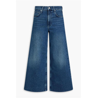 Rag  Bone 瑞格布恩 女士 牛仔长裤 Serena 短款高腰阔腿牛仔裤