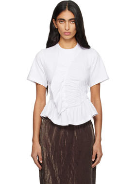 Cecilie Bahnsen 女士 T恤 白色 Ace