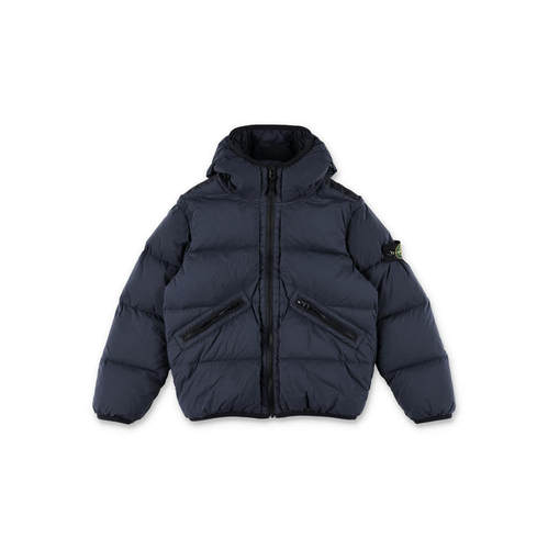 Stone Island 石头岛 男童 FW25 羽绒服 Kid 连帽羽绒夹克童装