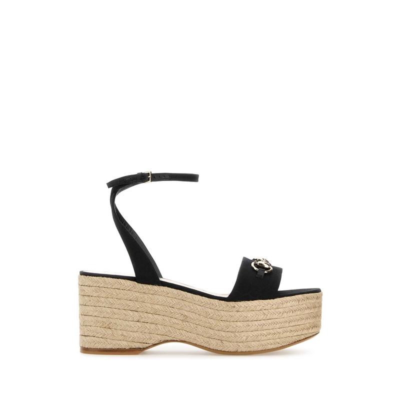 Gucci 女士 SS25 凉鞋 马衔扣帆布鞋