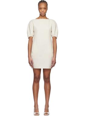 Staud 女士 短款连衣裙 灰白色 Didi 连衣裙