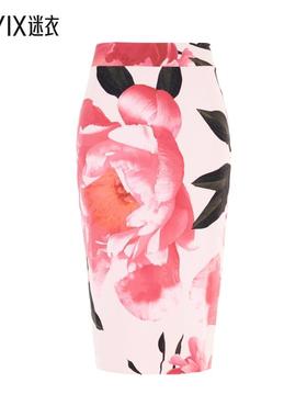 【秋季新品】Chiara Boni La Petite Robe 女款印花弹力尼龙中长