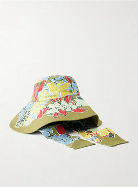 Alémais 女士 FW26 渔夫帽 Solstice 印花亚麻布