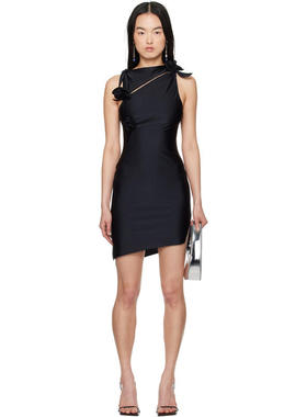 Coperni 女士 短款连衣裙 黑色 Asymmetric Flower 连衣裙