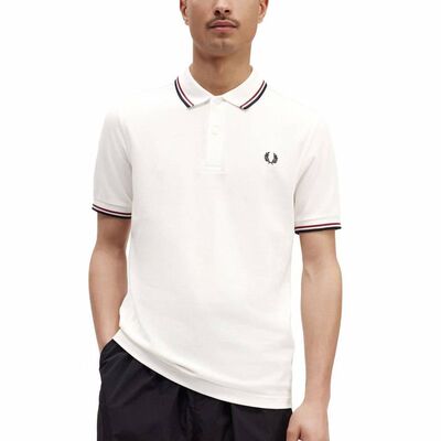 Fred Perry 弗莱德.派瑞 男士 POLO衫 对称斜纹