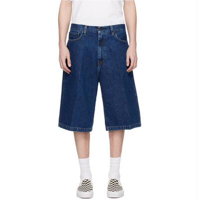 Carhartt WIP 卡哈特 男士 牛仔短裤 蓝色 Langdon