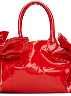 Comme des Garçons川久保玲 女士 单肩包 红色结饰手提包