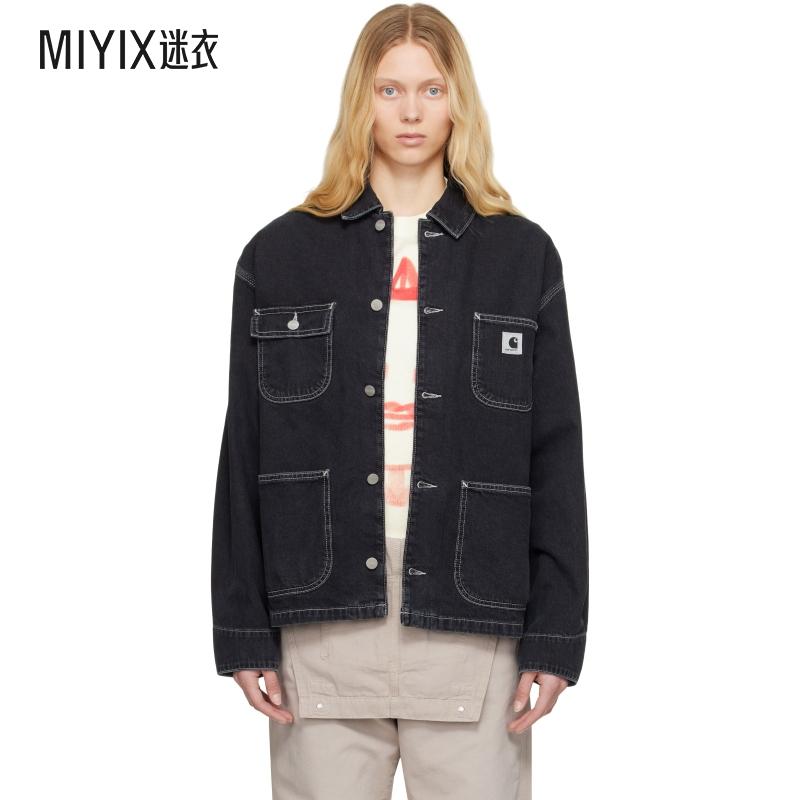 Carhartt WIP卡哈特 女款黑色 OG Michigan 牛仔夹克 迷衣时尚
