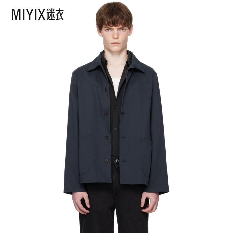 A.P.C. 男款海军蓝 Kerlouan Logo 夹克 迷衣时尚