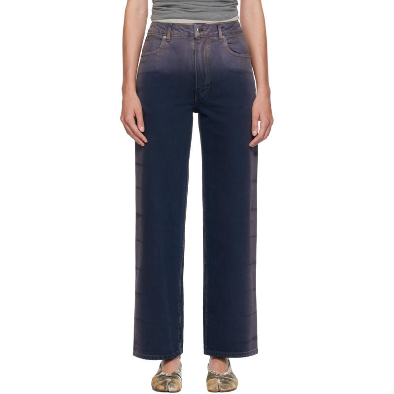 Eckhaus Latta 女士 牛仔长裤 蓝色  紫色 Wide Leg 牛仔裤