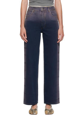 Eckhaus Latta 女士 牛仔长裤 蓝色  紫色 Wide Leg 牛仔裤