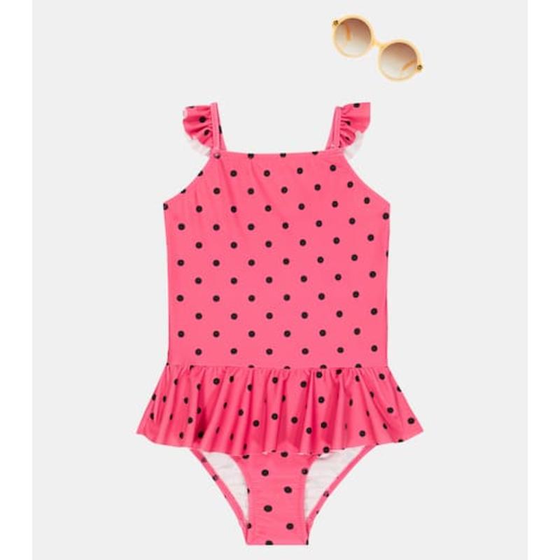 Mini Rodini 女童 泳装 波尔卡圆点泳衣童装
