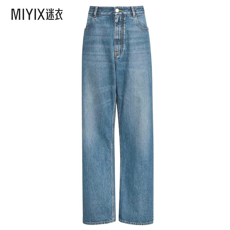 【秋冬新品】Alaïa 女款PANTALONI A VITA BASSA 长裤(牛仔色) 迷