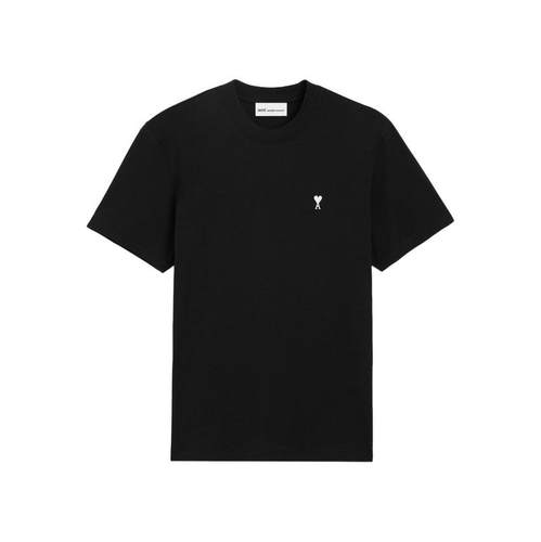 Ami Paris 男士 FW26 T恤 AMI DE COEUR 黑色