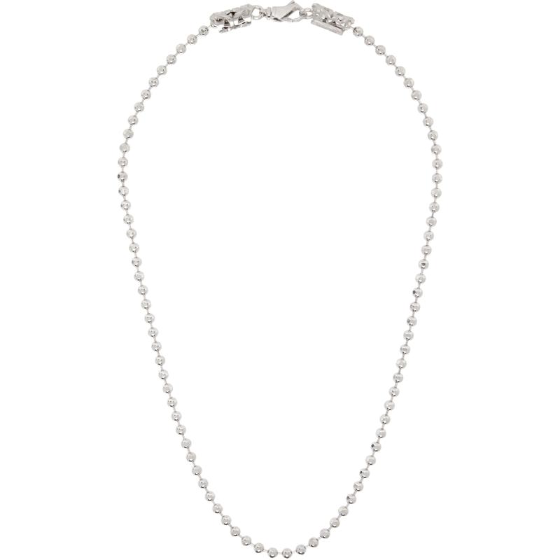 Emanuele Bicocchi 男士 项链/吊坠 Essential Beaded Chain 项链