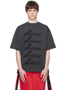 We11Done 男士 T恤 灰色 WELLDONE Front Logo