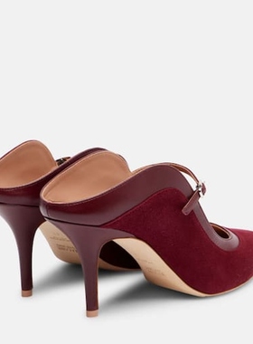 Malone Souliers 女款Delphi 70 绒面革凉拖 迷衣时尚