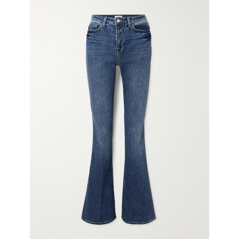 L'agence 女士牛仔长裤 Marty 高腰喇叭牛仔裤