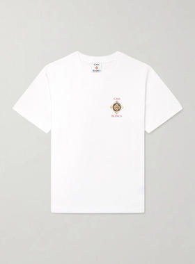 Casablanca 男士 T恤 Plafond Orne De Musique 印花有机棉针织