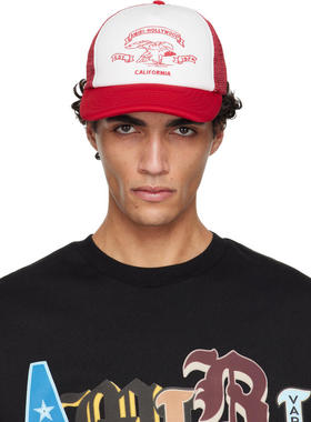 Amiri 埃米尔 男士 棒球帽 红色  白色 AMIRI Eagle 卡车司机帽
