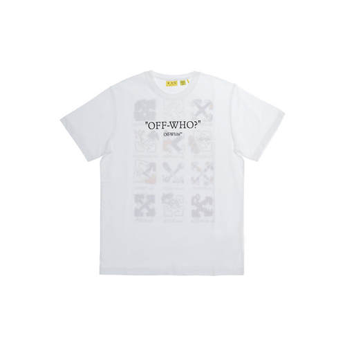 Off-White 婴儿 FW26 T恤 front and for Boy 白色后Logo棉质童装