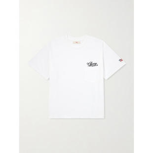 Cherry Los Angeles 男士 衬衫 Five 星星Logo刺绣嵌花棉针织T恤