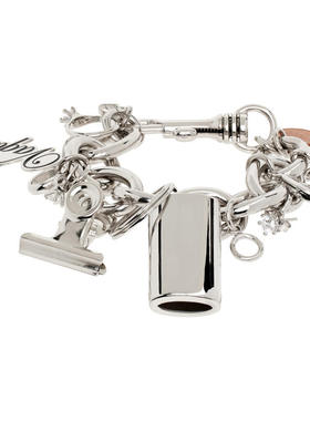 D'Heygere 女士 手链 银色 Vaquera 联名 Charm 2.0 手链