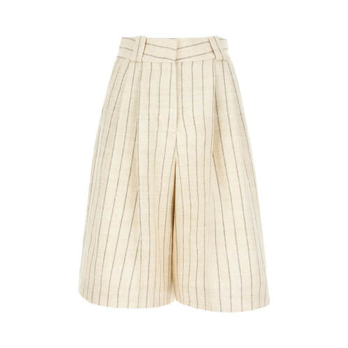Blazé Milano 女士 SS26 短裤 刺绣亚麻混纺百慕大